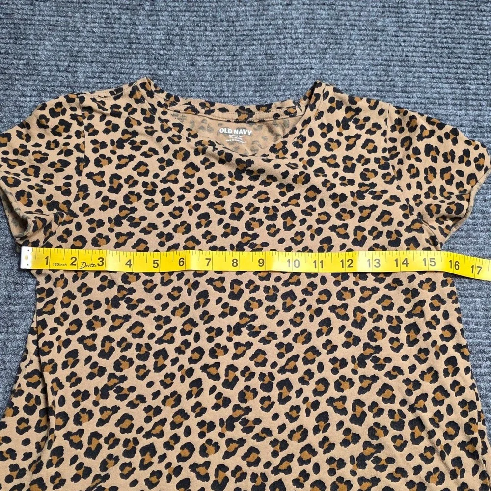 Old Navy Leopard Print Pajama Set Softest Tee and Leggings‎ Girl's Size XL 14-16